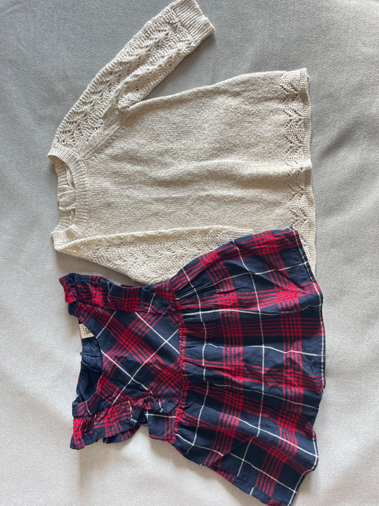 Two Christmas dresses, Kids 9 Month (6-9M)