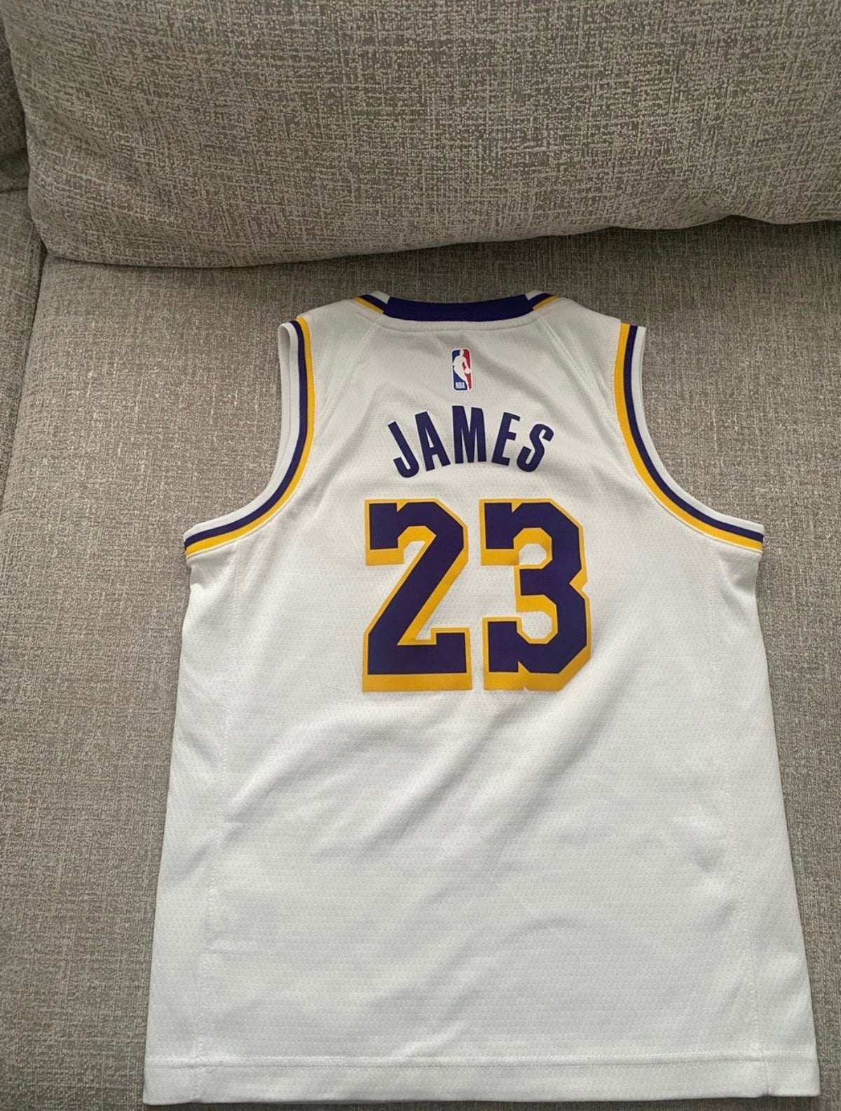 Nike Lakers LeBron James Swingman Jersey , Kids 10