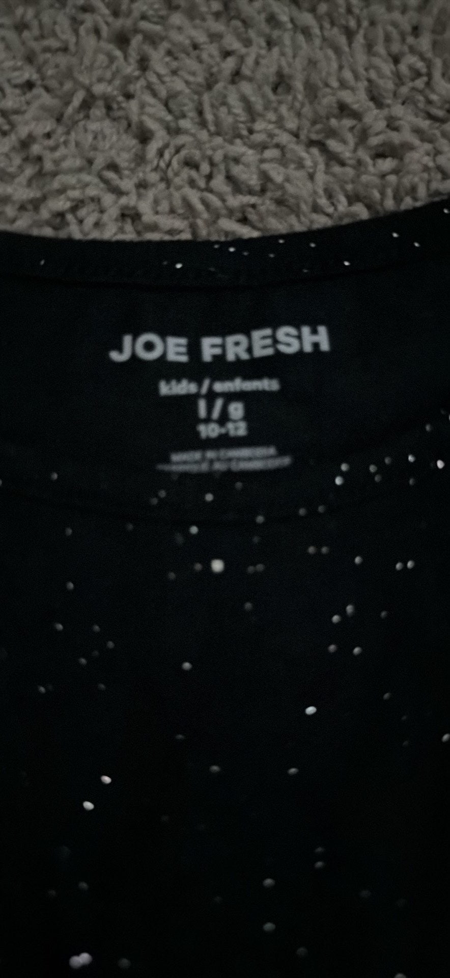 Joe Fresh new long sleeve shirt with sparkles, Kids 10