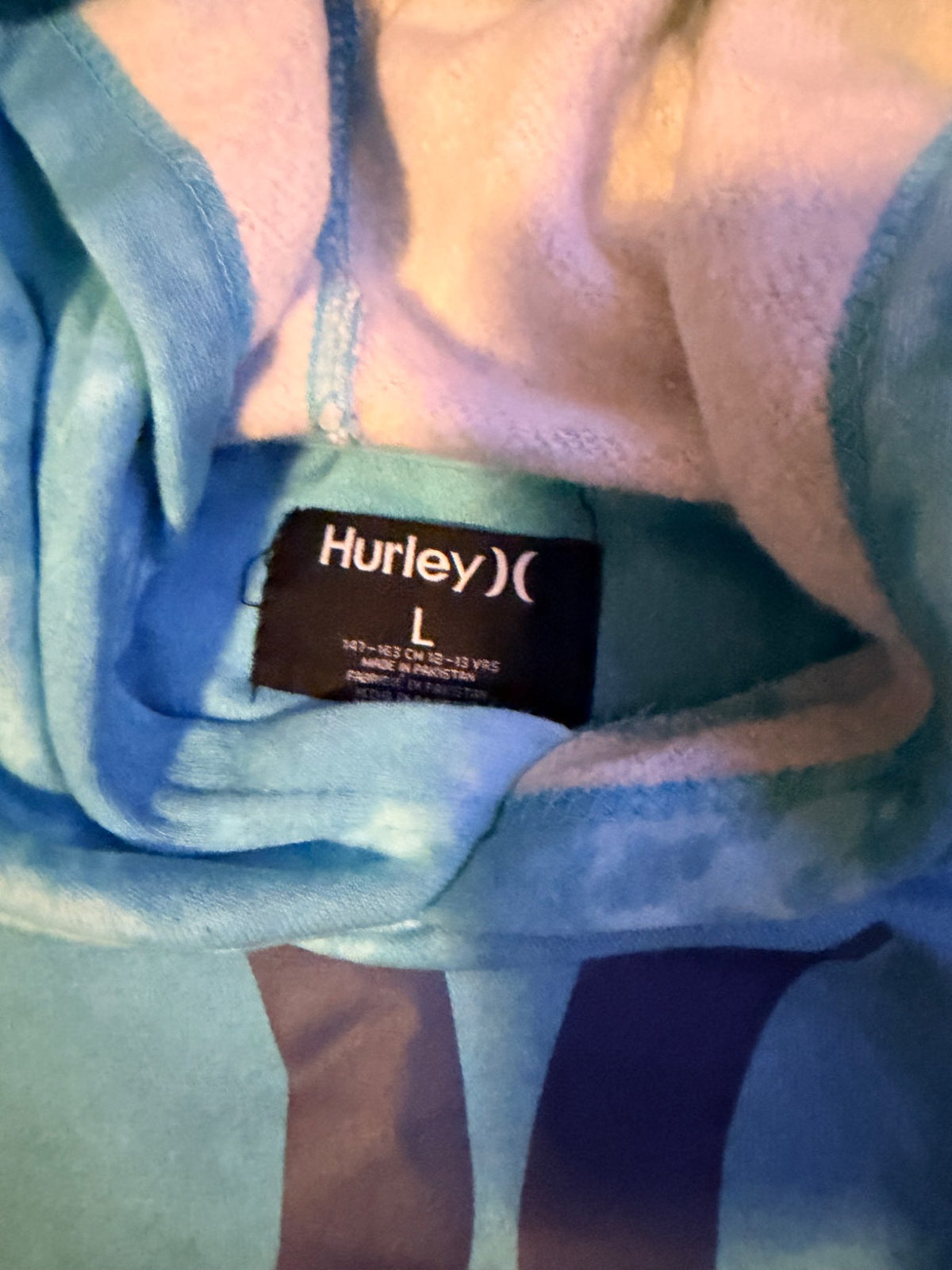 New Hurley hoodie size L youth , Kids 12