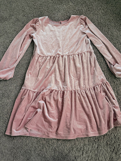 Pink velvet dress size 12, Kids 12