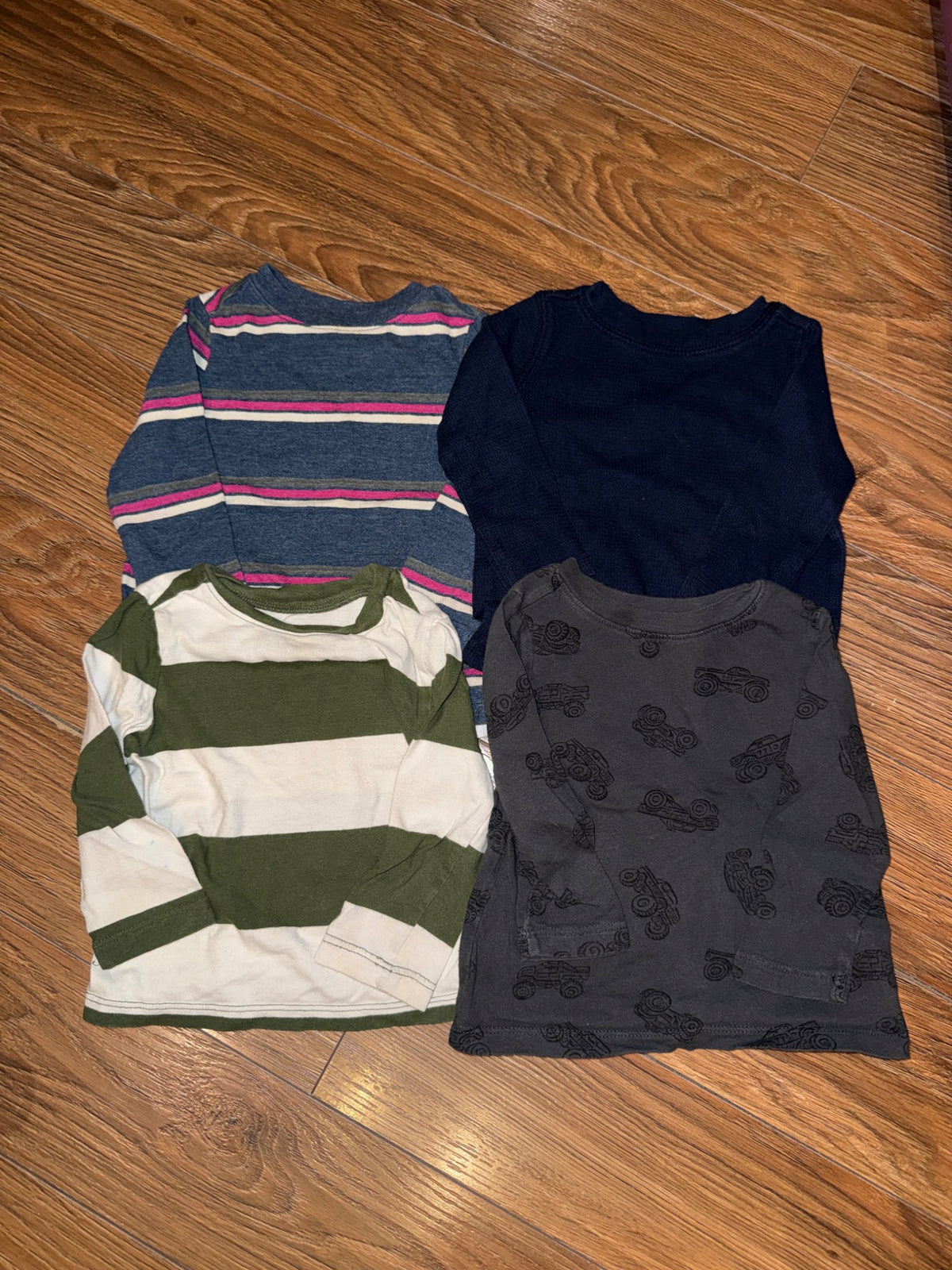 Old Navy Long Sleeve Set of 4, Kids 18 Month (12-18M)