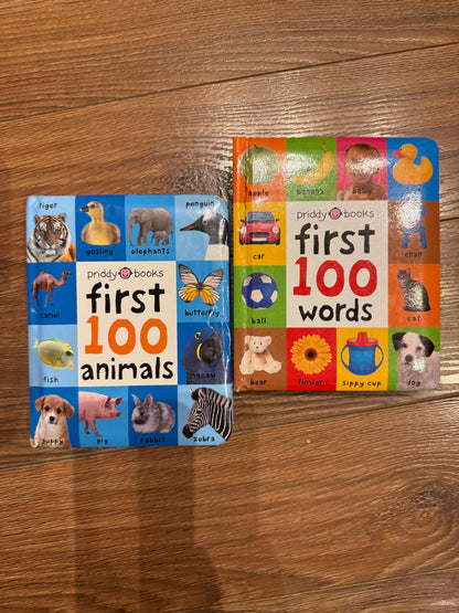 First 100 words/animals board books
