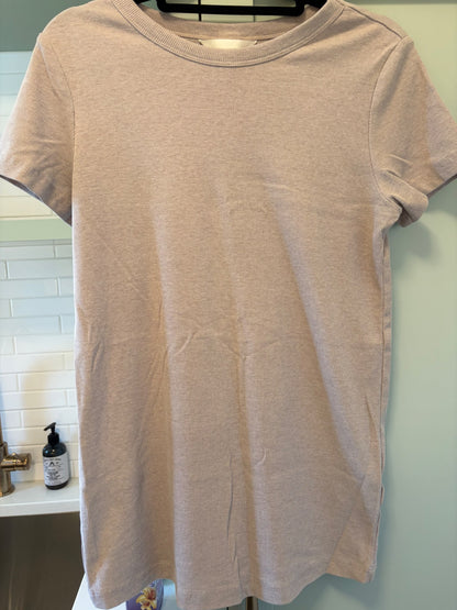 H&M Beige Maternity T-Shirt, Maternity M (8-10)