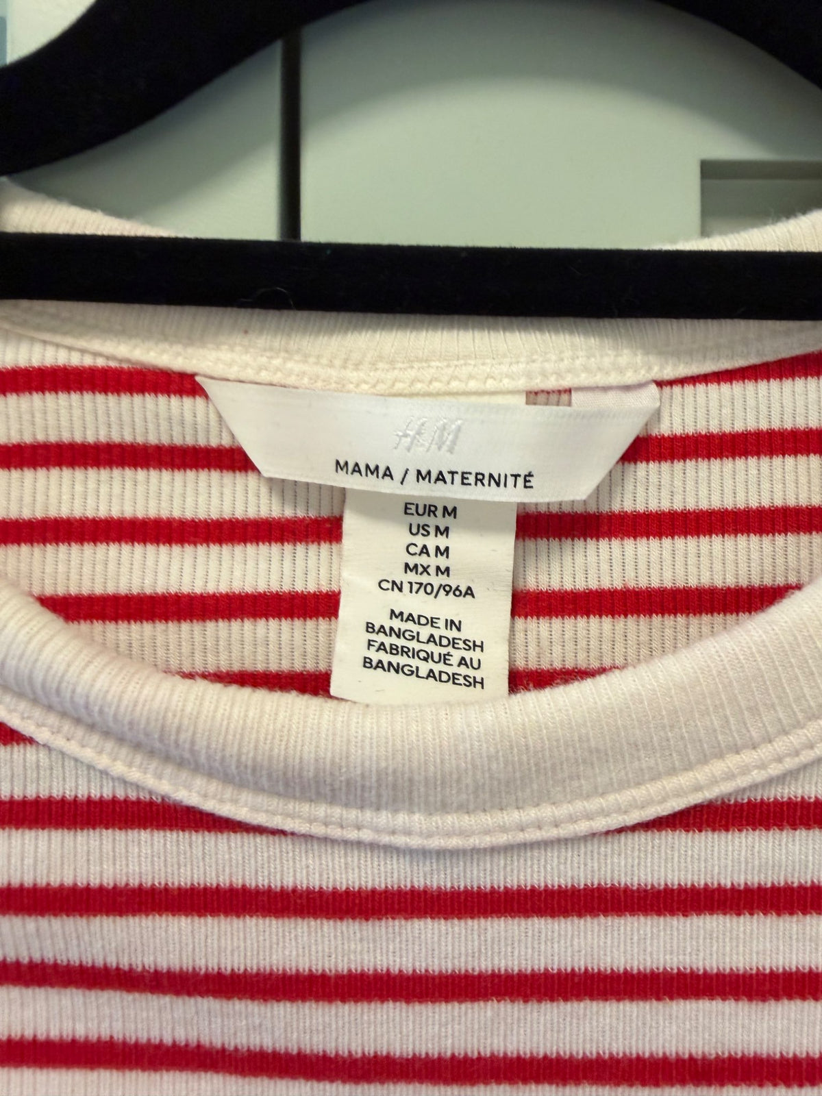H&M Striped Maternity T Shirt, Maternity M (8-10)