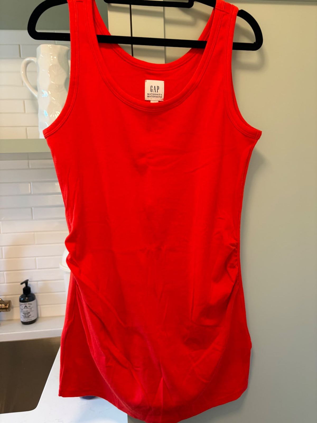 Red Gap Maternity Tank , Maternity M (8-10)