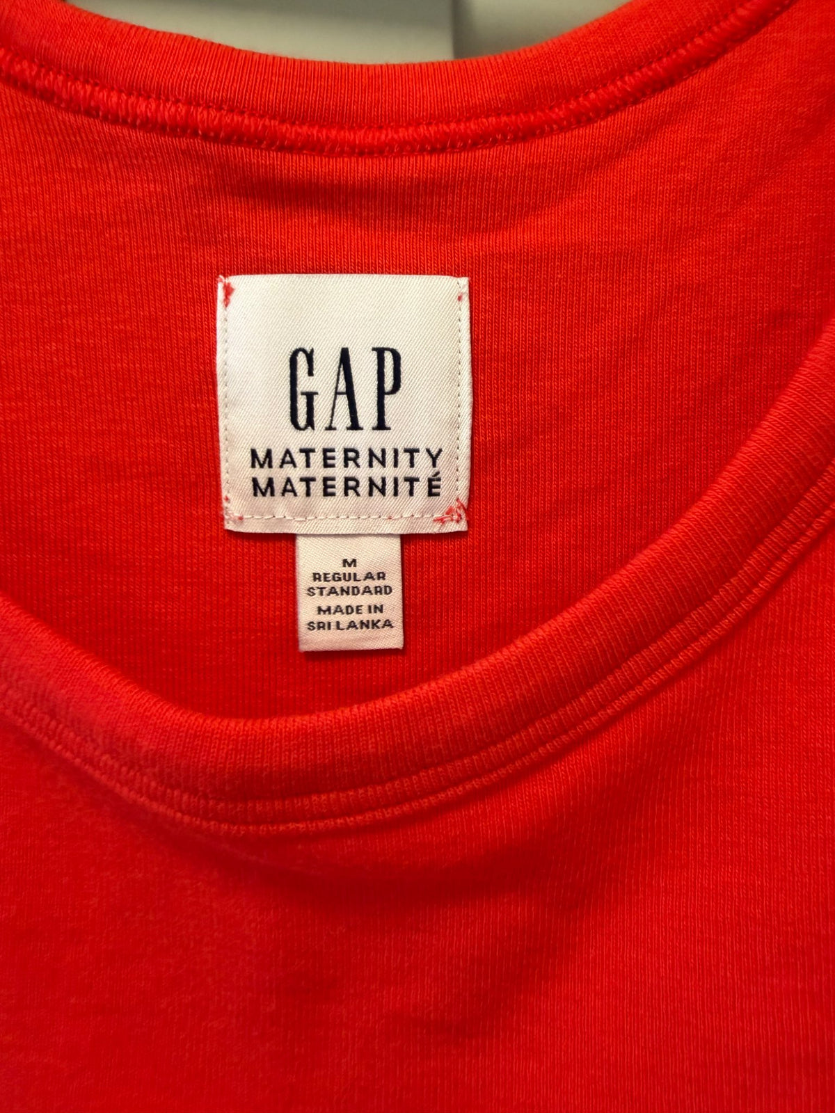 Red Gap Maternity Tank , Maternity M (8-10)