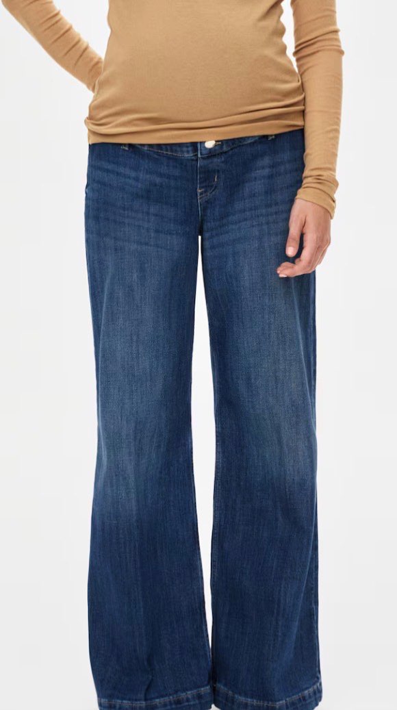 H&M Wide Leg Maternity Jeans, Maternity L (12-14)