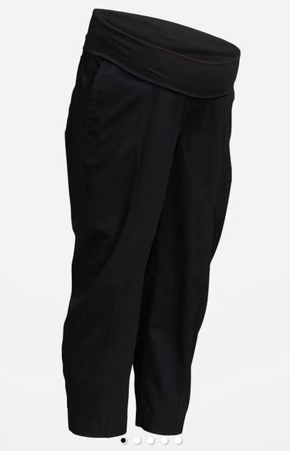 Old Navy Maternity Rollover Waist Barrel Leg Pants, Maternity M (8-10)