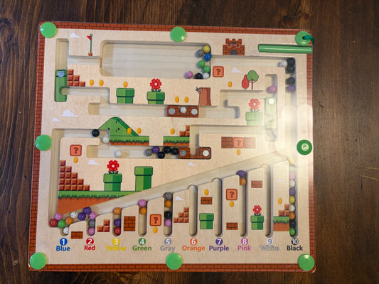 Magnetic Colour and Number Maze