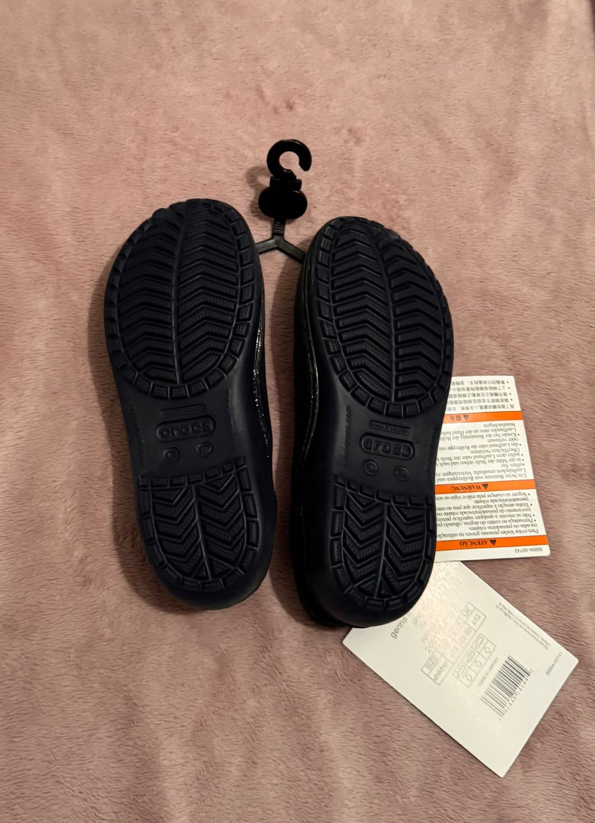 Navy blue “Genna” crocs (child size 12), Shoes 12 (Toddler:2-4yr)