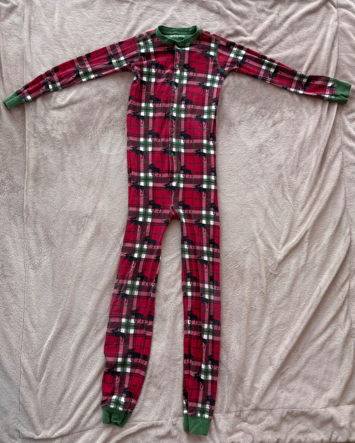 Little  Blue House  (by Hatley) moose onesie (size 8), Kids 8