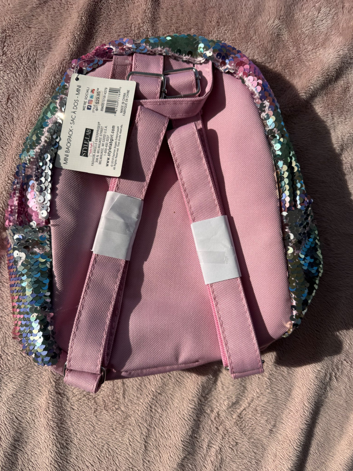 NWT magic sequins mini backpack