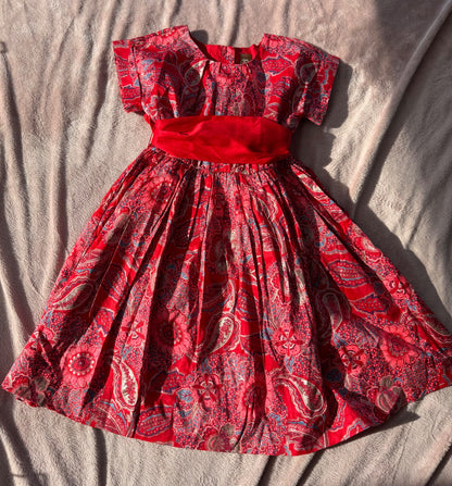 Tea collection holiday sash dress (size 8), Kids 8