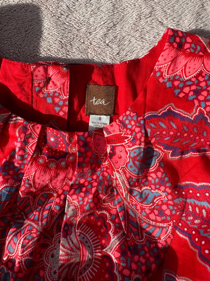 Tea collection holiday sash dress (size 8), Kids 8