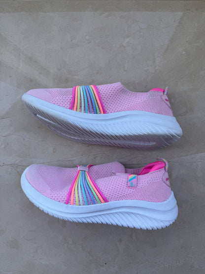 Skechers pink slip on shoe (kid size 4), Shoes 4 (Big Kids:8–12yr)