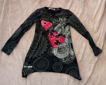 Desigual black shirt  (size 7/8), Kids 7