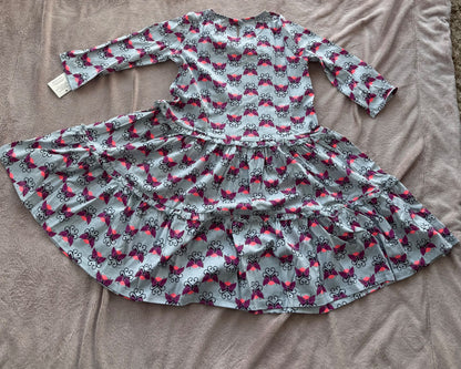 NWT Tea collection long sleeve grey dress (size 8), Kids 8