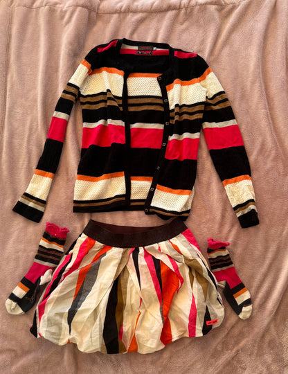 Cute sweater, bubble skirt and socks set  (size 10), Kids 10