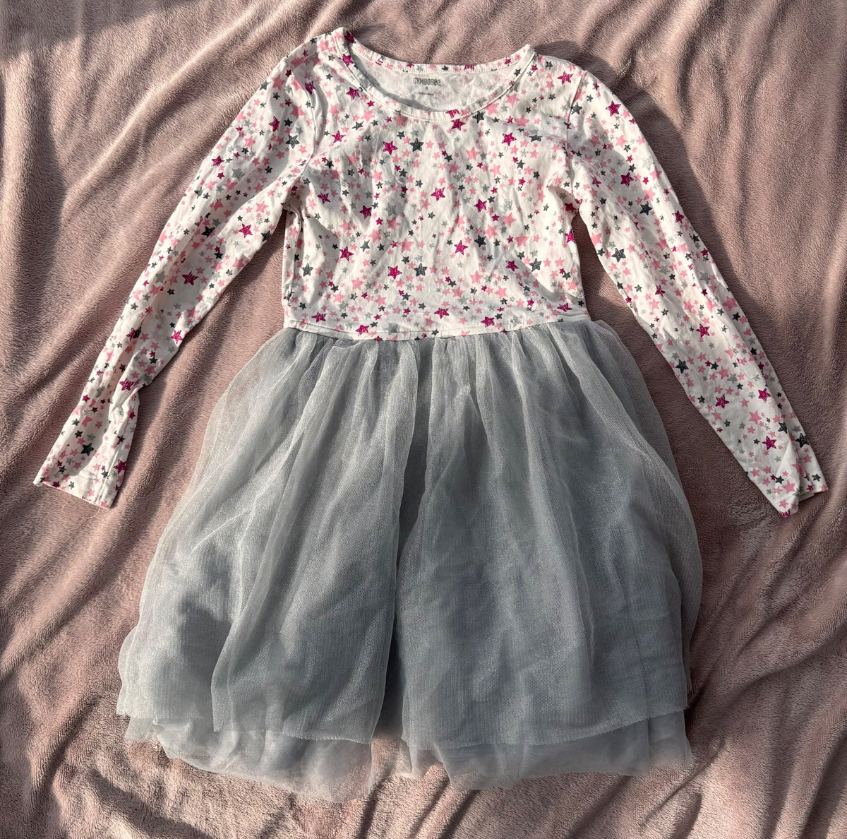 Gymboree size 8 dress with silver tulle , Kids 8