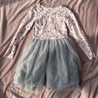 Gymboree size 8 dress with silver tulle , Kids 8