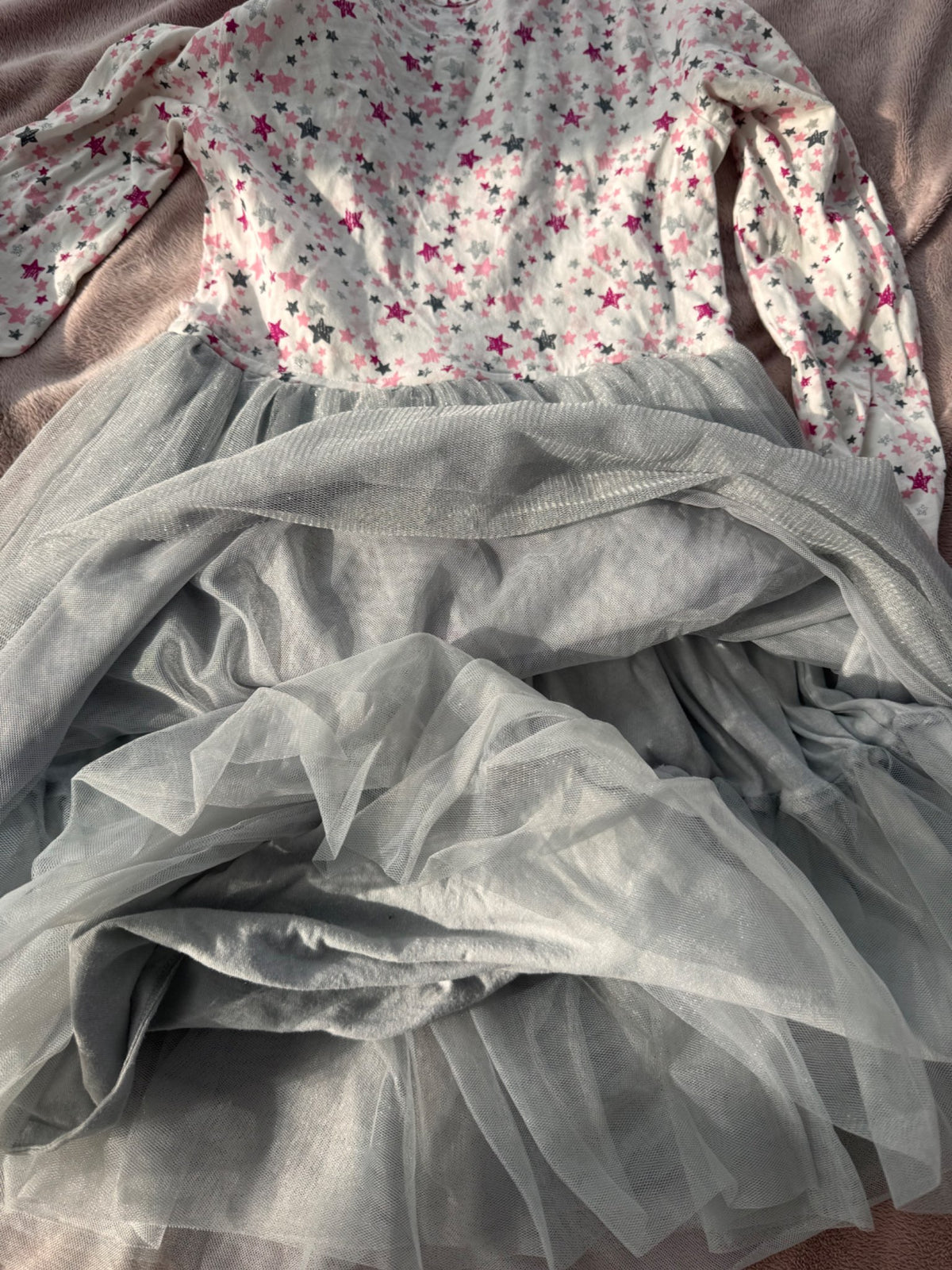 Gymboree size 8 dress with silver tulle , Kids 8