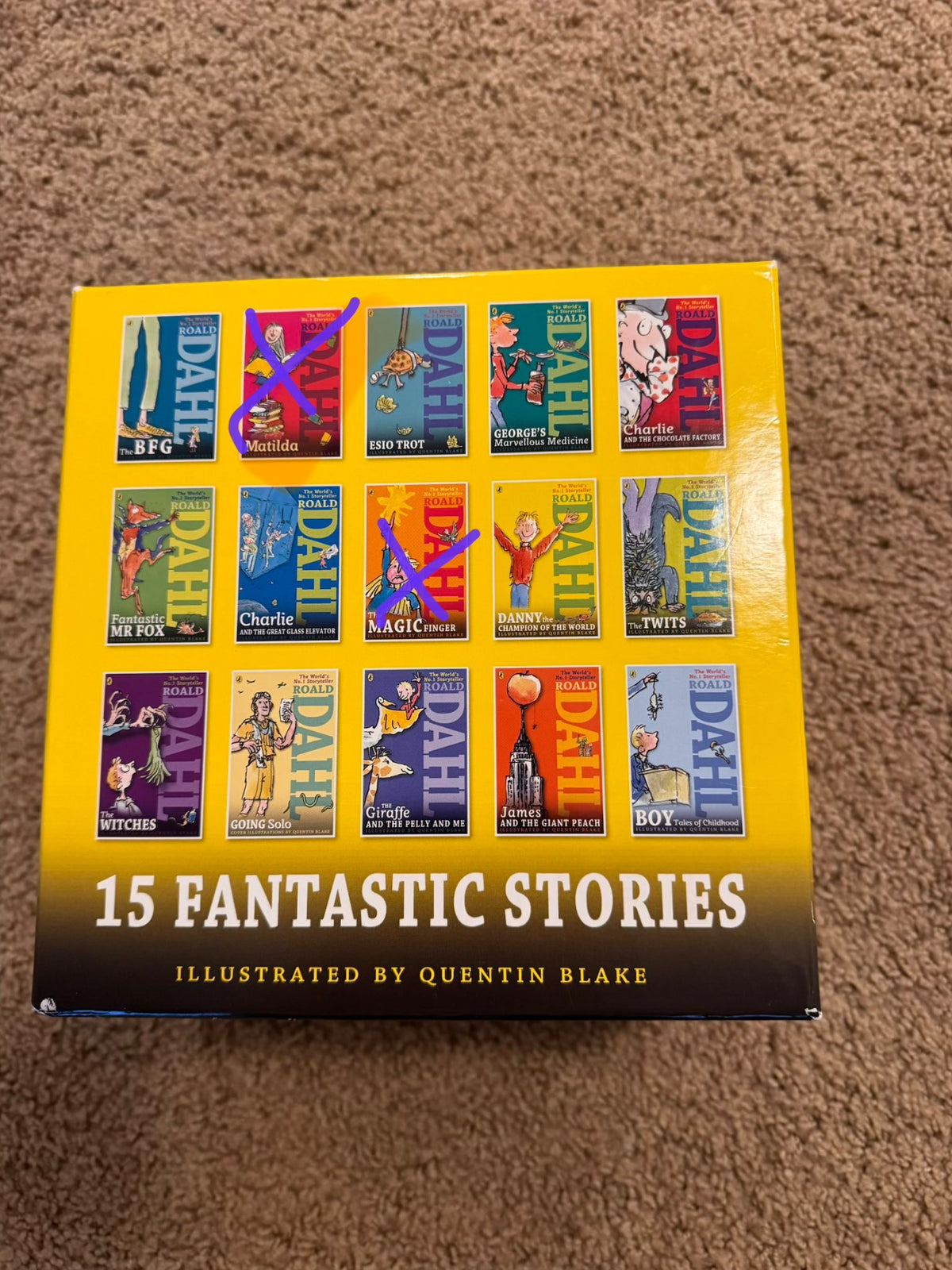 Ronald Dahl book set (13/15 books)