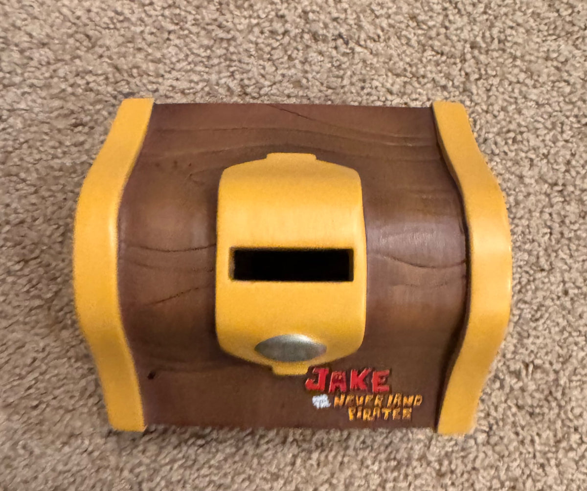 Jake the pirate piggy bank, book and puzzle set