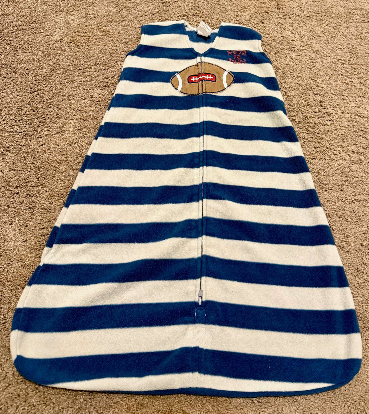 Halo SleepSack Fleece Football, size M (6-12M) , 6-12 Months (Medium)