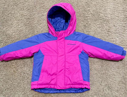 Columbia Pink and Purple Reversible Jacket 2T, Kids 2T