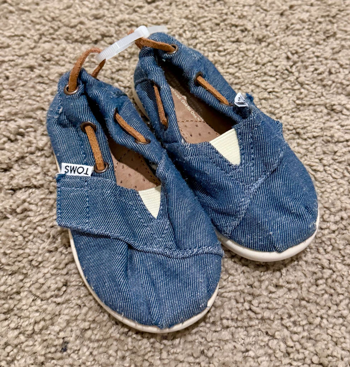 TOMS Tiny Chambray Bimini Shoes 5T, Shoes 5 (Walkers:12-24 mth)