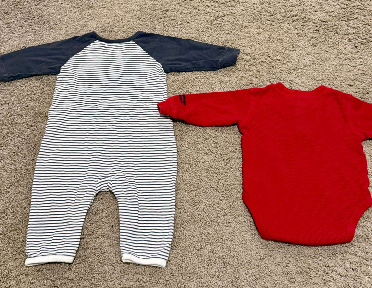 BabyGap Romper and OshKosh onesie 3-6M, Kids 6 Month (3-6M)