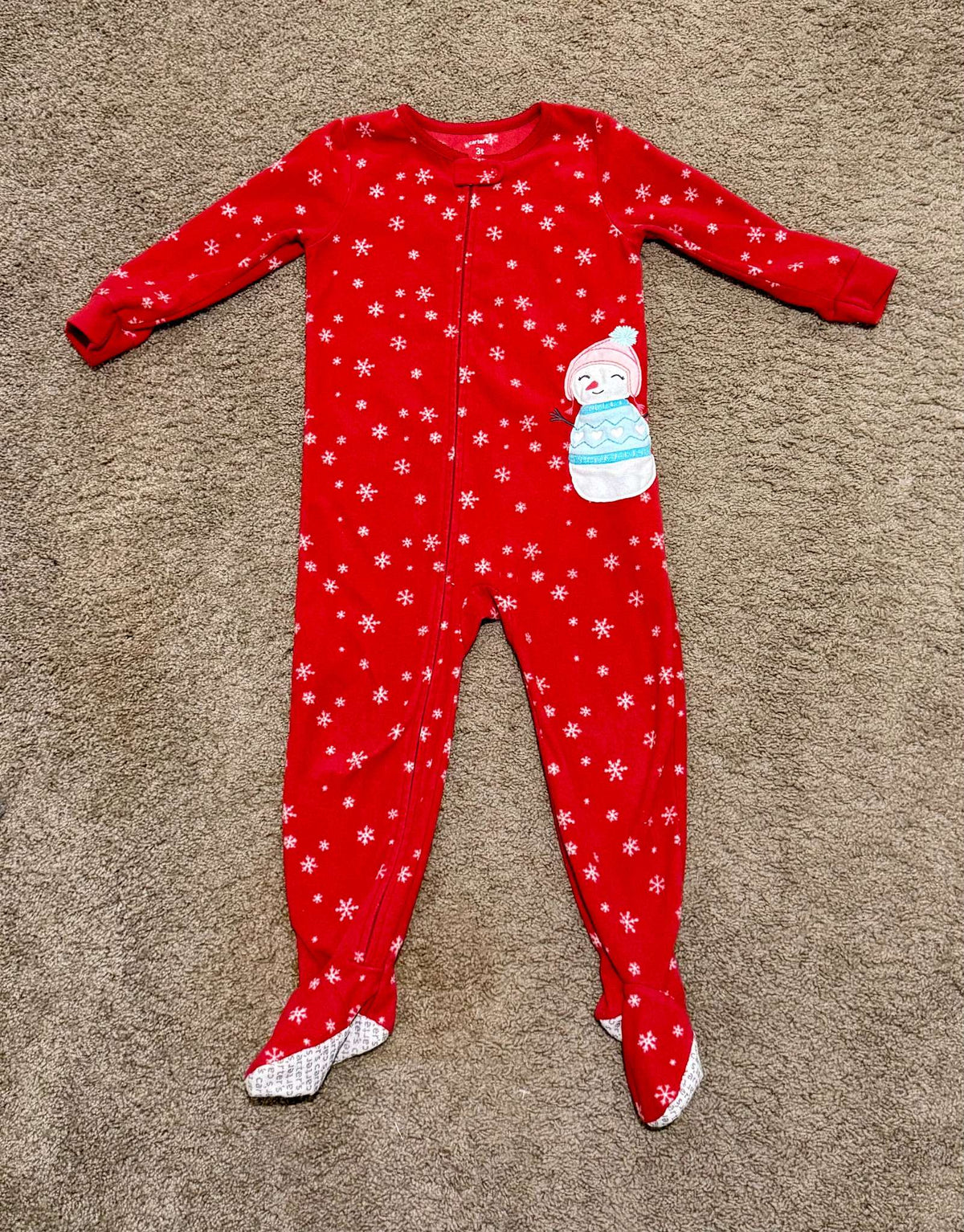 Carters Girls 3T Winter Pajamas, Kids 3T