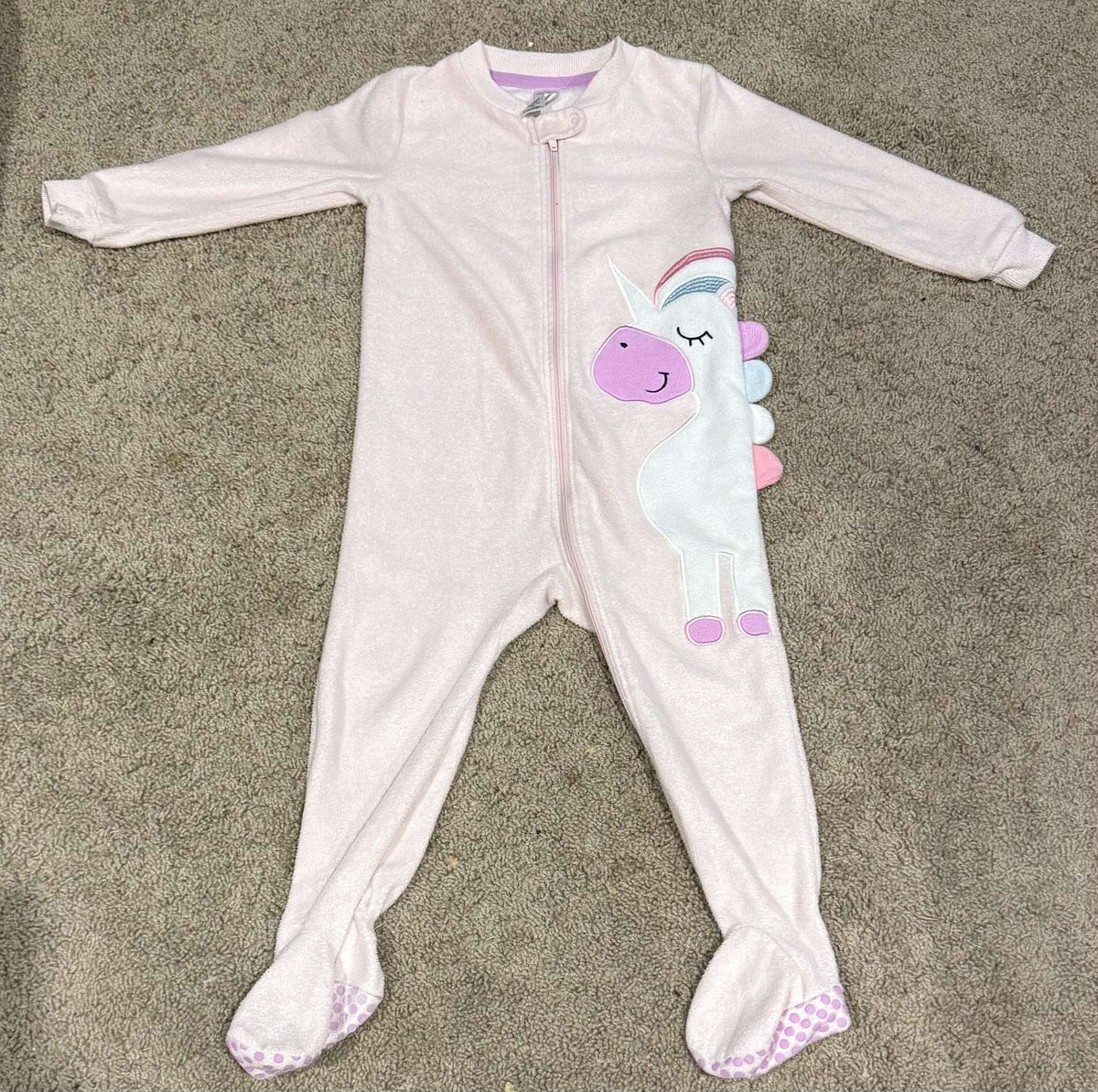 Unicorn Pajamas Fleece 3T, Kids 3T