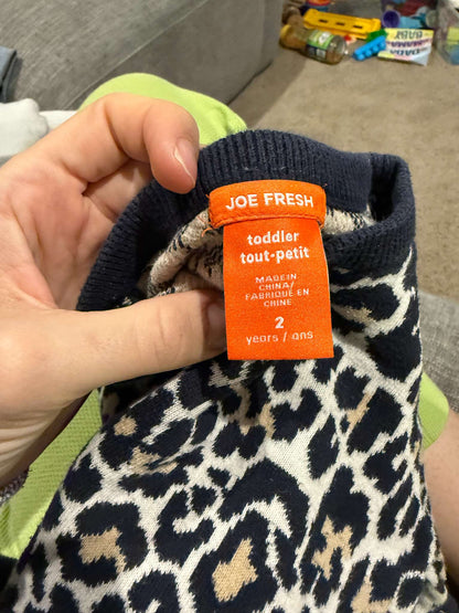 Joe Fresh Knit Leopard Dress 2T, Kids 2T