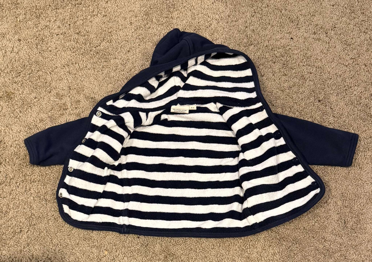 Cotton Ginny soft cardigan nautical themed, Kids 6 Month (3-6M)