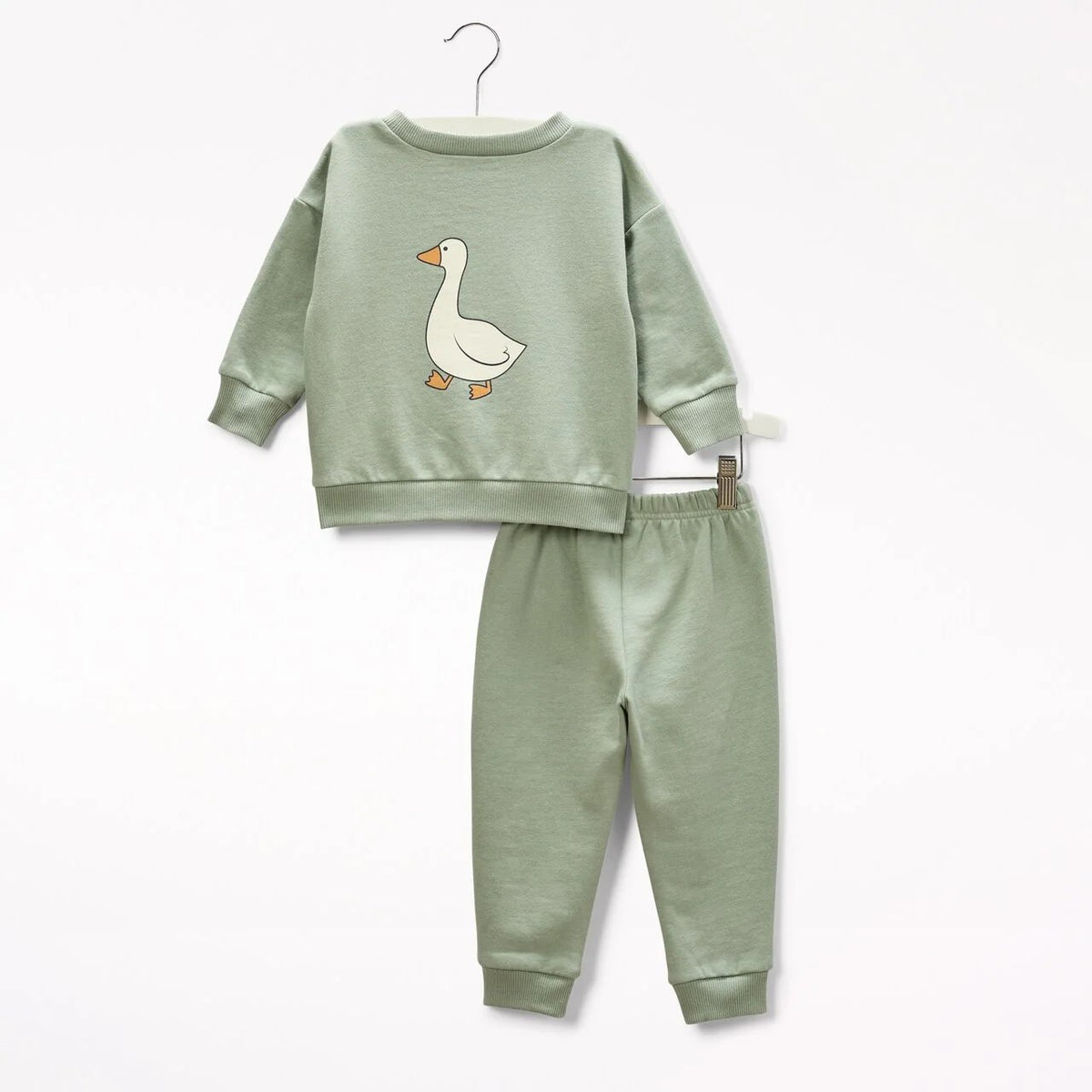 Indigo Brown Bear Sweatsuit - Size 2, Kids 2T