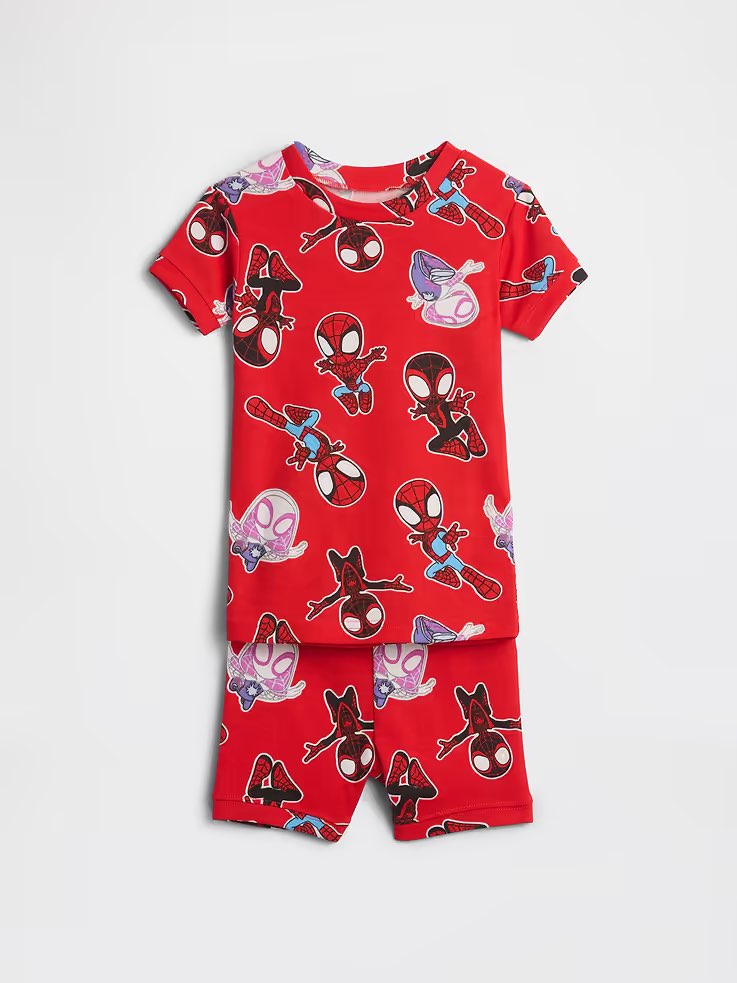 100% Organic Cotton Spiderman PJs - Fits size 2, Kids 2T