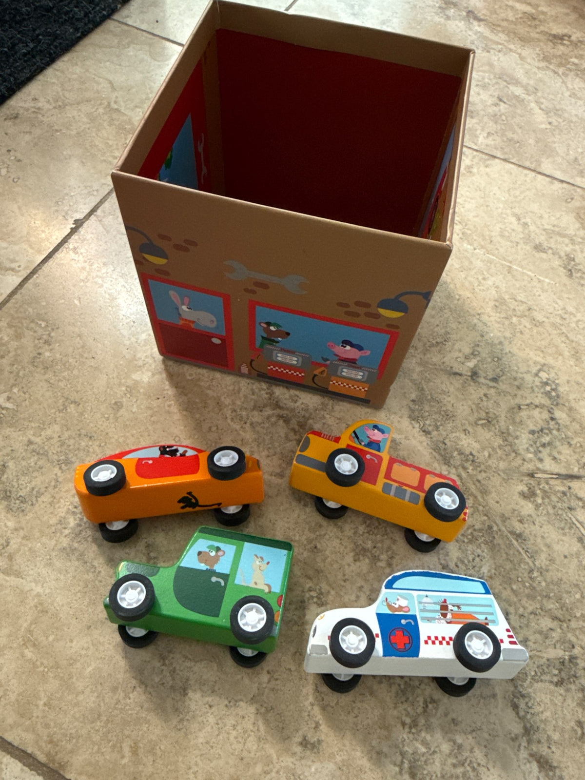 Emergency car and box set