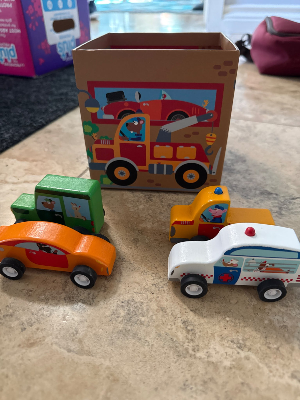 Emergency car and box set