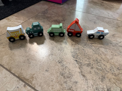Wood boat-cars