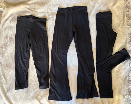 Old Navy black pants lot, Kids 8