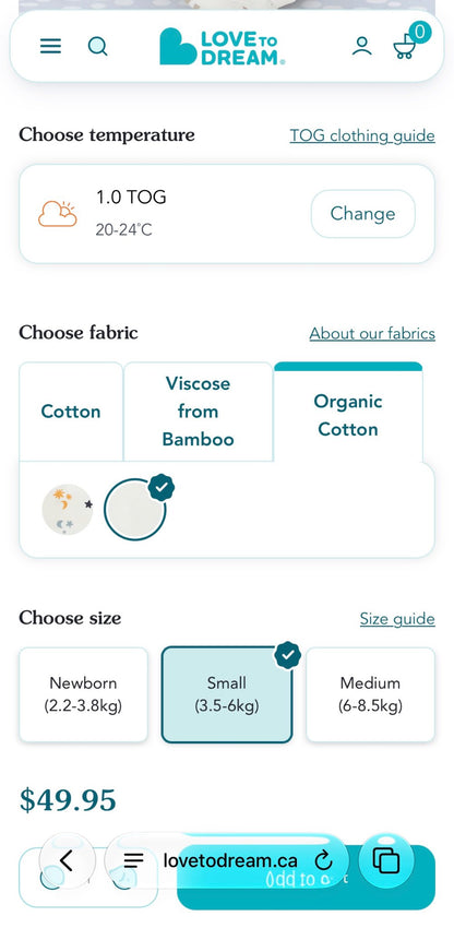 Swaddle Up Sleep Sack Size Small , 0-6 Months (Small)