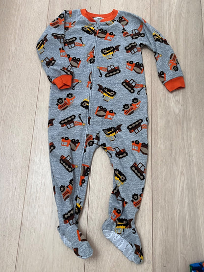 2 Pairs of Boys 3T Fleece Zip Pyjamas   , Kids 3T