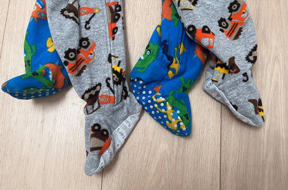 2 Pairs of Boys 3T Fleece Zip Pyjamas   , Kids 3T