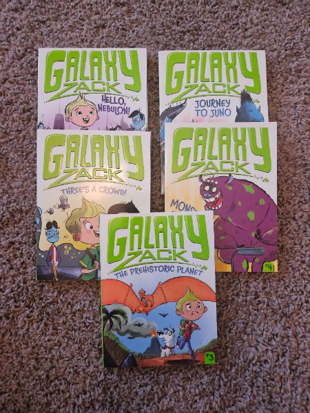 Galaxy Zack books 1-5, ages 5-7