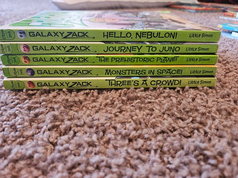 Galaxy Zack books 1-5, ages 5-7