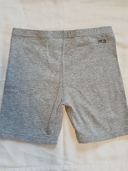 Girls shorts, sz 8, grey, Peekaboo Beans , Kids 7 & 8 (small)