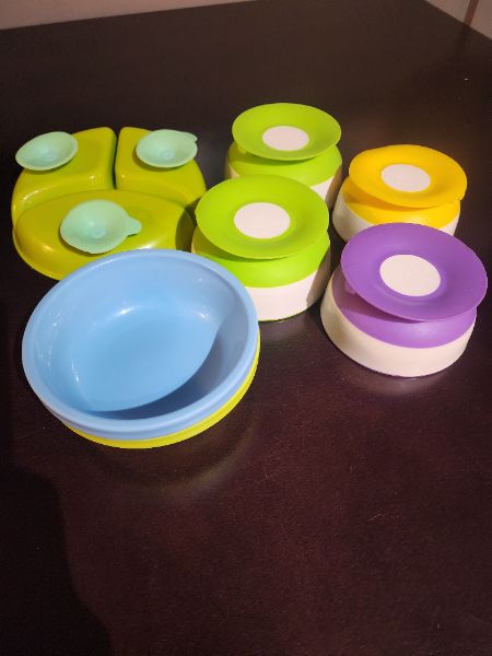 Suction bowls & plate