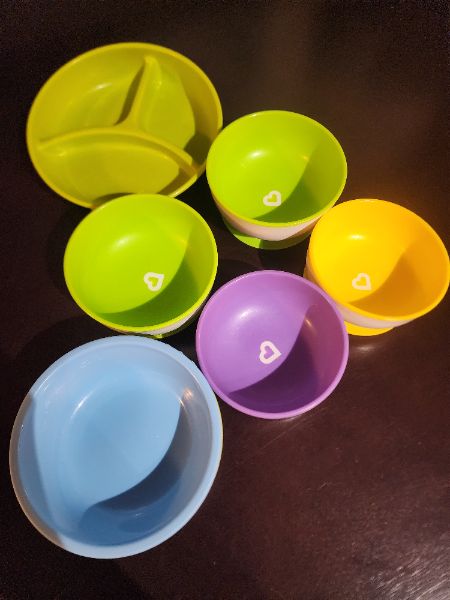 Suction bowls & plate